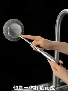 (ส่งจากไทย)ฝอยขัดหม้อด้ามจับยาว แปรงขัดหม้อ อุปกรณ์ทำความสะอาดกะทะ สะดวกต่อการใช้งานได้นาน ราคาถูก