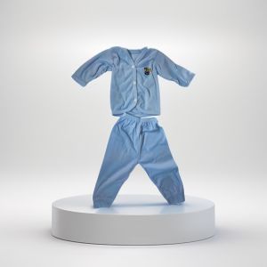 Baju Setelan Bayi Lengan Panjang Warna Polos Kain DKNIT