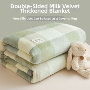 Kiss Dear | Coral Velvet Blanket For Napping And Multi-Use