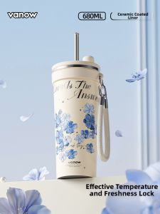 Vanow | Insulated Straw Cup High Appearance Large Capacity
