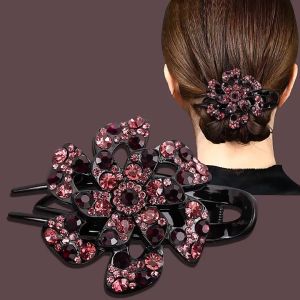 Kẹp Càng Cua Đính Đá Phong Cách Vintage Cho Nữ