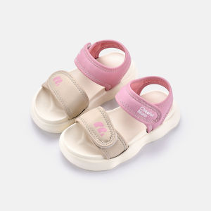 Cheerful Mario | Soft Bottom Childrens Sandals Pink