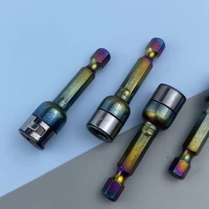 8mm Hexagonal Shank Dovetail Screw Socket with Non Magnetic Design and Steel Balls to Prevent Loosening used for Power Tools