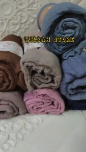 AZARA Kerudung Pashmina CRINKLE Import Jumbo Hijab Pasmina Rawis Kusut Katun Premium Panjang Tebal