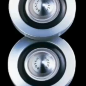 BOSCH EUROPA SILVER WITH RELAY AND SOCKET - 2 PCS