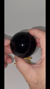 (SG Seller Ready Stocks) Natural Obsidian Ball Display Ornament 5.8cm 天然黑曜石球摆件 5.8厘米