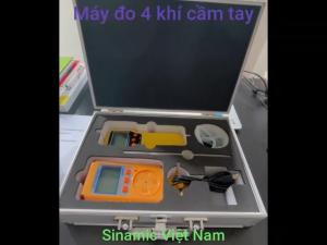 Máy đo 4 khí cầm tay Gas H2S O2 CO có bơm hút tiện lợi chất lượng cao
