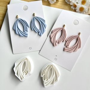 2Pcs Bohemian Woven Pattern Polymer Clay Cutters Set Intricate Terracotta-Style Handmade Jewelry Craft Tools Cut-Out Details