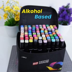 Deli Sketch Marker / Spidol Mewarnai Dual Tip Cepat Kering E70806