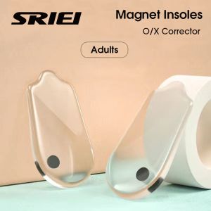 SRIEI 1 Pair Magnet Silicone Insoles O/X Corrector Gel Orthopedic Heel Pads