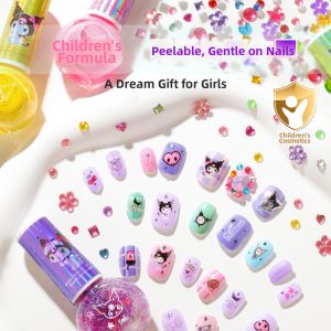 BEIGUO | Peelable Safe DIY Nail Polish Cartoon Stickers Kids