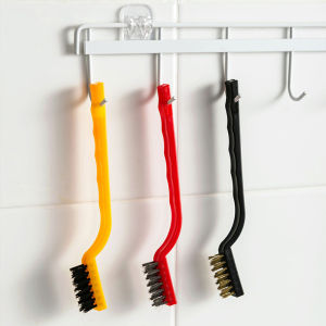 Masely Stainless Steel Wire Brush Tooth Brushes: Rust Scrub & Cleaning Tools 3pcs/set