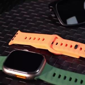 Silicone Strap For Apple Watch ultra Band 44mm 49mm 45mm 42mm 40mm 41mm 38mm sport correa bracelet iwatch Series 7 6 3 4 5 se 8
