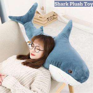 Shark Plush Toy Stuffed Doll Cute Animal Soft Pillow Kids Birthday Gift