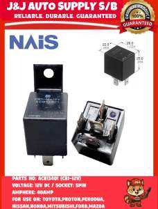 ACB13401 ORIGINAL PANASONIC 5PIN 70AMP RELAY 12V FOR USE ON: UNIVERSAL VEHICLE