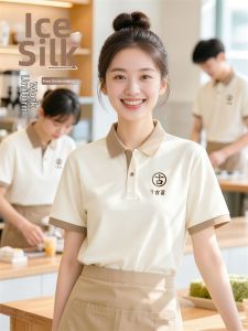 Custom Printed Logo Restaurant Staff Polo Shirts