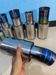 KNALPOT MOBIL RACING JS RACING SUARA GAHAR BAHAN FULL STAINLIS