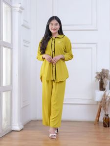 Promo Setelan Giga Cringkle Airflow Premium Wanita Dewasa Jumbo Terbaru Termurah Best Seller BisaCod