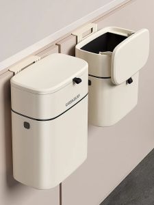 youqin | Wall-mounted Kitchen Trash Bin with Lid
