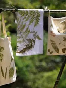 Plant Stencil White Canvas Bag DIY Kit