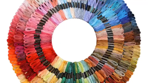 Paket Benang Sulam Dan Alat Menjahit Menyulam Knitting 50 Warna lengkap Alat Perlengkapan Jahit DIY