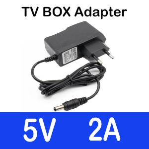 New DC 5V 2A 5.5*2.1mm Converter Adapter AC 100V-240V 5V2A 2000mA Power Supply EU US Plug For T95 X96 Max H96 Android TV Box