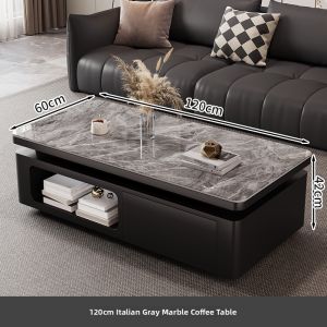 YIYOU | High-grade Texture Marble Rectangular Coffee Table