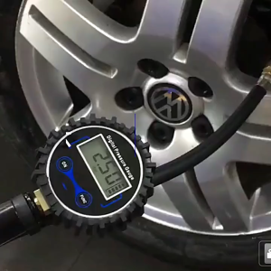 Digital Tire Inflator Gauge Large LCD Screen Quick Read Air Pump Pressure Monitor for Car Bike
