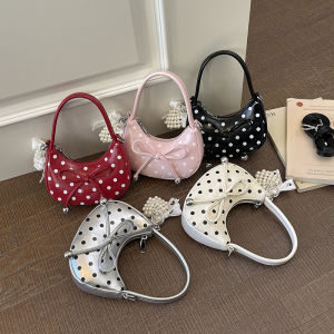 Spotted Pink Cloud Bag Handbag Shoulder Crossbody Versatile