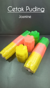 PROMO HARGA ISI 36 BIJI CETAKAN KUE PUTU AYU APEM PUDING LAPIS MOTIF BUNGA JASMINE BAHAN PLASTIK