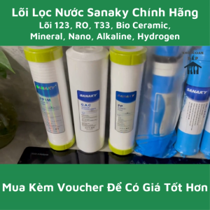 Bộ Lõi Lọc Nước Sanaky 1 2 3 Chính Hãng - Tương Thích Nhiều Model Máy Lọc Nước RO