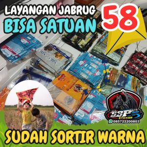 LAYANGAN JABRUG 58 ISI 1000 PCS MURAH MERIAH