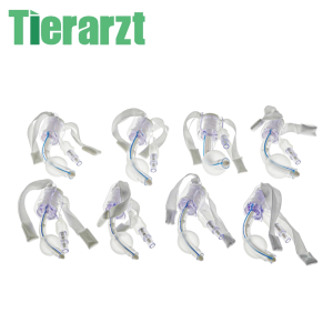 Tierarzt 1PC Medical Grade PVC Disposable Standard Tracheostomy Tube with Cuff EO Sterilized High Quality