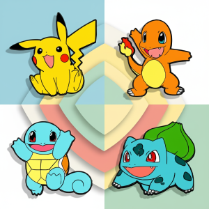 4pcs Anime Game Pikachu Enamel Pins Set Cute Pokemon Lapel Badge for Backpack Clothing Cosplay Cartoon Brooch Accessory