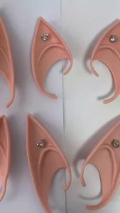 1-10pair Elf Ears Cosplay Decoration Latex Fairy Angel Elf Ears Masquerade Party Costumes Party Supplies Photo Props Kids Gift