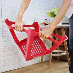 Plastic Stool Thickened Non Slip Drop-Resistant Breathable High Stool Stackable Stall Leisure Business Household Dining Table and Chair Stool