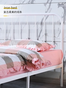 giường ngủ Giường sắt mỹ nghệ nhiều kích thước khung thép chắc chắn từ 1m đến 1m8 mẫu