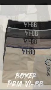 6 PCS CELANA BOXER PRIA PREMIUM BAHAN RAJUT CD PRIA IMPORT BOXER POLOS COWOK VI & BB