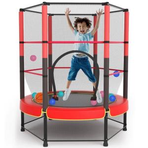 Indoor Bouncer Childrens High Fence Trampoline Fitness Equipment Jumping Bed Sainte Wall Data Cable DC Interface Other Output