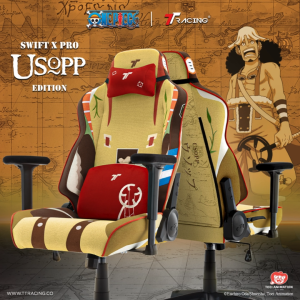 TTRacing Swift X Pro Air Threads Fabric Gaming Chair - Usopp Edition | One Piece Collection