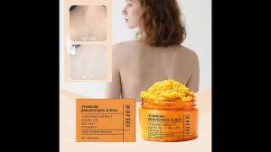 EELHOE | 120G 1/2/3PCS Turmeric Body Scrub - All-Natural Exfoliator for Body Face Hand & Foot Gently Moisturizes & Brightens Skin Care