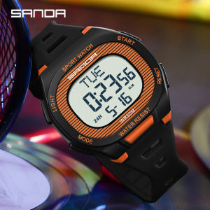SANDA Watch for Man Women Boy Girl Digital Teenager Sports Watches 8 Colors Dual Time Luminous Countdown Stopwatch Timer Snooze Alarm Calendar 5ATM Waterproof Watch Birthday Gift