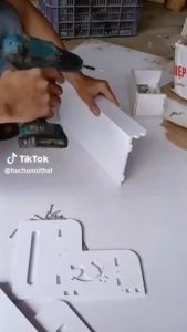 Kệ mỹ phẩm 2 tầng kệ đa năng mini để bàn gỗ nhựa không thấm nước