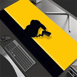 Bandai | Anime Gaming Speed Mouse Pad Gamer Large Mouse Mat Keyboard Mousepad E-sports Players P-Pokemons P-Pikachus Computer Desk Mat