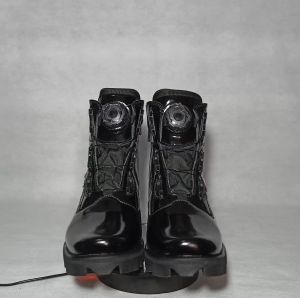 Sepatu PDH tali Putar Kulit Kilap MR MASTER