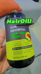 Syampu Rambut Apple Cider dengan Minyak Almond oleh asahara