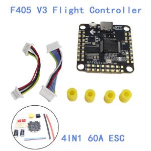 60A 4in1 BLheli S ESC + Flight Controller RockFlight RFFC F405 V3 Module / F4 V3 FC for RC FPV Racing Drone Quadcopter Expan