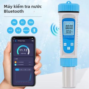 juan juan | Máy Đo Độ PH Bluetooth Thông Minh 6 Trong 1 Thiết Bị Kiểm Tra Chất Lượng Nước Với Ứng Dụng Độ Chính Xác Cao Đo PH/EC/TDS/Độ mặn/Độ đặc/Độ Nhiệt Dùng Cho Thủy Sinh