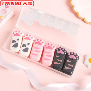 Cute Cat Claw Portable Mini Correction Tape Affordable Student Use Multifunctional Correction Tape Cartoon Creative Girls Heart