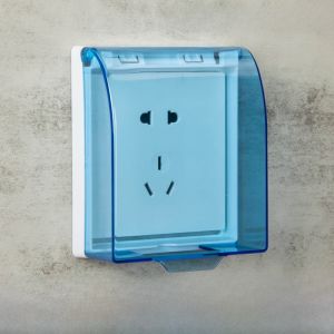 Waterproof Box for Bathroom Switch And Socket Protection Cover Double Position 86 Type without Drilling Required by YueLijia